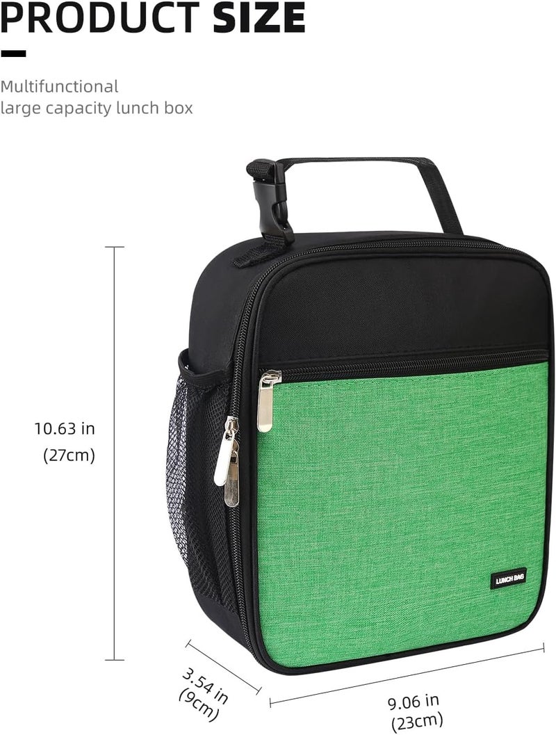 Lovoeo AYEANY Lunch box Lunch bag for men women Lunchbox Lunch bags Insulated Lunch bag Lunch box cooler (Thicken green), Large - Image 2